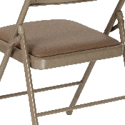 2 Pk. HERCULES Series Double Braced Beige Vinyl Folding Chair, 2-HA-F003D-BGE-GG