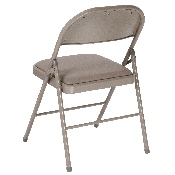 2 Pk. HERCULES Series Double Braced Gray Vinyl Folding Chair, 2-HA-F003D-GY-GG