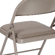 2 Pk. HERCULES Series Double Braced Gray Vinyl Folding Chair, 2-HA-F003D-GY-GG