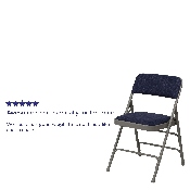 2 Pk. HERCULES Series Curved Triple Braced & Double Hinged Navy Fabric Metal Folding Chair, 2-HA-MC309AF-NVY-GG