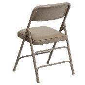 2 Pk. HERCULES Series Curved Triple Braced & Double Hinged Beige Vinyl Metal Folding Chair, 2-HA-MC309AV-BGE-GG