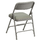 2 Pk. HERCULES Series Curved Triple Braced & Double Hinged Gray Vinyl Metal Folding Chair, 2-HA-MC309AV-GY-GG