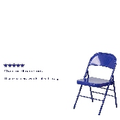 2 Pk. HERCULES COLORBURST Series Cobalt Blue Triple Braced & Double Hinged Metal Folding Chair, 2-HF3-BLUE-GG