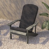 Charlestown Set of 2 All-Weather Poly Resin Wood Adirondack Chairs in Gray with Gray Cushions for Deck, Porch, and Patio, 2-JJ-C14501-CSNGY-LTG-GG