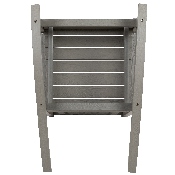 Set of 2 Winston All-Weather Rocking Chair in Gray Faux Wood, 2-JJ-C14703-GY-GG