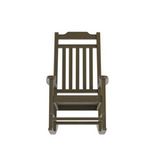 Set of 2 Winston All-Weather Rocking Chair in Mahogany Faux Wood, 2-JJ-C14703-MHG-GG