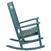 Set of 2 Winston All-Weather Rocking Chair in Teal Faux Wood, 2-JJ-C14703-TL-GG