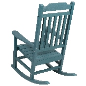 Set of 2 Winston All-Weather Rocking Chair in Teal Faux Wood, 2-JJ-C14703-TL-GG
