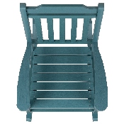 Set of 2 Winston All-Weather Rocking Chair in Teal Faux Wood, 2-JJ-C14703-TL-GG