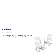 Set of 2 Winston All-Weather Rocking Chair in White Faux Wood, 2-JJ-C14703-WH-GG