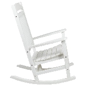 Set of 2 Winston All-Weather Rocking Chair in White Faux Wood, 2-JJ-C14703-WH-GG