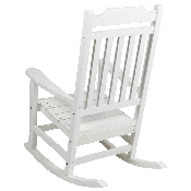 Set of 2 Winston All-Weather Rocking Chair in White Faux Wood, 2-JJ-C14703-WH-GG