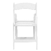HERCULES Series Folding Chairs with Padded Seats - Set of 2 White Resin Folding Chair with Vinyl Padded Seat, 2-LE-L-1-WHITE-GG