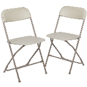 2 Pk. HERCULES Series 650 lb. Capacity Premium Beige Plastic Folding Chair, 2-LE-L-3-BEIGE-GG