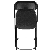 HERCULES Series Black Plastic Folding Chairs - Set of 2 Lightweight Folding Chairs, 2-LE-L-3-BK-GG