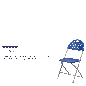 2 Pk. HERCULES Series 650 lb. Capacity Blue Plastic Fan Back Folding Chair, 2-LE-L-4-BL-GG
