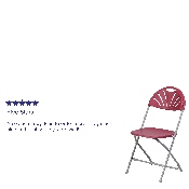 2 Pk. HERCULES Series 650 lb. Capacity Burgundy Plastic Fan Back Folding Chair, 2-LE-L-4-BUR-GG