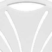 2 Pk. HERCULES Series 650 lb. Capacity White Plastic Fan Back Folding Chair, 2-LE-L-4-WHITE-GG