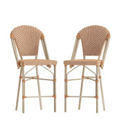 Lourdes Set of 2 Stackable Indoor/Outdoor French Bistro 26