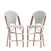 Lourdes Set of 2 Stackable Indoor/Outdoor French Bistro 26