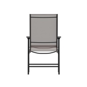 Paladin Brown Outdoor Folding Patio Sling Chair, 2-TLH-SC-044-BR-GG