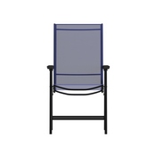 Paladin Navy Outdoor Folding Patio Sling Chair, 2-TLH-SC-044-NV-GG