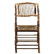 Bamboo Folding Chairs - Set of 2 Bamboo Wood Folding Chairs, 2-X-62111-BAM-GG