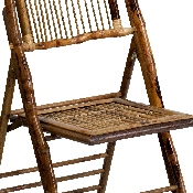 Bamboo Folding Chairs - Set of 2 Bamboo Wood Folding Chairs, 2-X-62111-BAM-GG