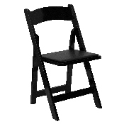2 Pk. HERCULES Series Black Wood Folding Chair with Vinyl Padded Seat, 2-XF-2902-BK-WOOD-GG