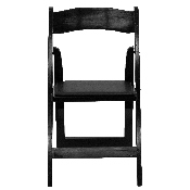 2 Pk. HERCULES Series Black Wood Folding Chair with Vinyl Padded Seat, 2-XF-2902-BK-WOOD-GG