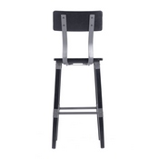 Jackson 2 Pack Commercial Grade Rustic Black Industrial Wood Dining Barstool, 2-XU-DG-W0236B-BLK-GG