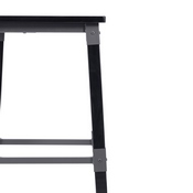 Jackson 2 Pack Commercial Grade Rustic Black Industrial Wood Dining Barstool, 2-XU-DG-W0236B-BLK-GG