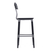 Jackson 2 Pack Commercial Grade Rustic Black Industrial Wood Dining Barstool, 2-XU-DG-W0236B-BLK-GG