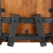 2 Pack Rustic Antique Walnut Industrial Wood Dining Barstool, 2-XU-DG-W0236B-GG