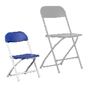 2 Pk. Kids Blue Plastic Folding Chair, 2-Y-KID-BL-GG
