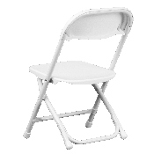 2 Pk. Kids White Plastic Folding Chair, 2-Y-KID-WH-GG