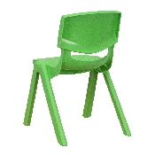 2 Pack Green Plastic Stackable School Chair with 12" Seat Height, 2-YU-YCX-001-GREEN-GG