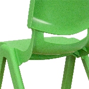 2 Pack Green Plastic Stackable School Chair with 12" Seat Height, 2-YU-YCX-001-GREEN-GG