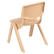 2 Pack Natural Plastic Stackable School Chair with 12" Seat Height, 2-YU-YCX-001-NAT-GG
