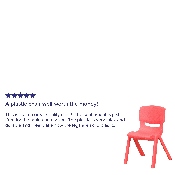 2 Pack Red Plastic Stackable School Chair with 12" Seat Height, 2-YU-YCX-001-RED-GG