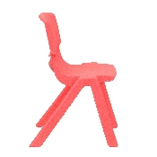 2 Pack Red Plastic Stackable School Chair with 12" Seat Height, 2-YU-YCX-001-RED-GG