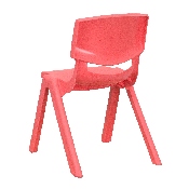 2 Pack Red Plastic Stackable School Chair with 12" Seat Height, 2-YU-YCX-001-RED-GG