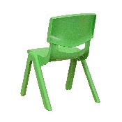 2 Pack Green Plastic Stackable School Chair with 10.5'' Seat Height, 2-YU-YCX-003-GREEN-GG