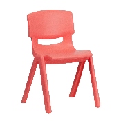 2 Pack Red Plastic Stackable School Chair with 13.25" Seat Height, 2-YU-YCX-004-RED-GG