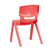 2 Pack Red Plastic Stackable School Chair with 13.25" Seat Height, 2-YU-YCX-004-RED-GG