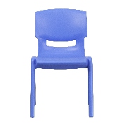 2 Pack Blue Plastic Stackable School Chair with 15.5" Seat Height, 2-YU-YCX-005-BLUE-GG