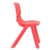 2 Pack Red Plastic Stackable School Chair with 15.5" Seat Height, 2-YU-YCX-005-RED-GG