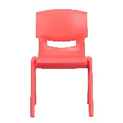 2 Pack Red Plastic Stackable School Chair with 15.5" Seat Height, 2-YU-YCX-005-RED-GG