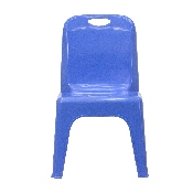2 Pack Blue Plastic Stackable School Chair with Carrying Handle and 11" Seat Height, 2-YU-YCX-011-BLUE-GG