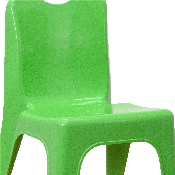 2 Pack Green Plastic Stackable School Chair with Carrying Handle and 11" Seat Height, 2-YU-YCX-011-GREEN-GG